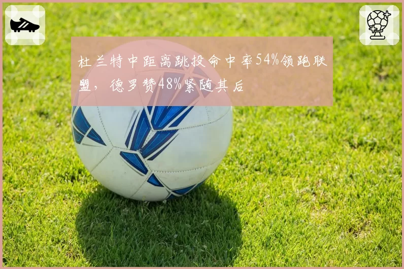 杜兰特中距离跳投命中率54%领跑联盟，德罗赞48%紧随其后